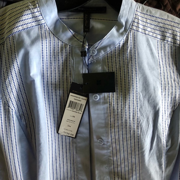 BCBG MAXAZRIA Rayanne Asymmetrical Shirt Dress XS - Picture 6 of 6